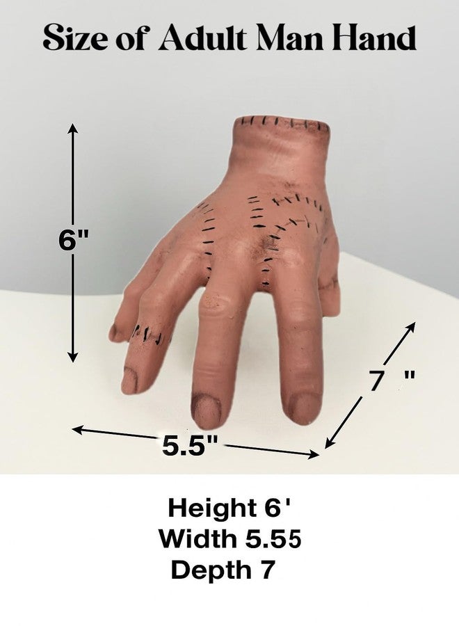 GiftExpress Creepy Latex Thing Hand Prop - Realistic Severed Hand Decoration for Halloween, Gothic Cosplay, Wednesday Inspired Horror Home Décor - Image 5